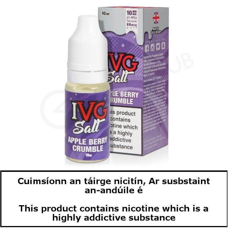 10ml I VG SALT - Apple Berry Crumble